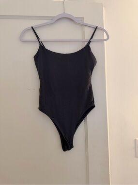 Zara Black/Navy Spaghetti-Strap Bodysuit